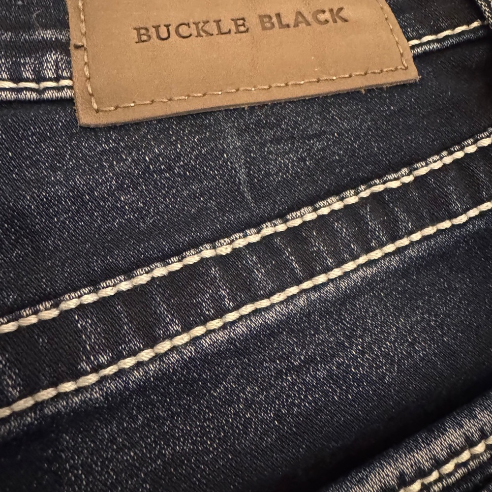 Buckle Black Bootcut Jeans